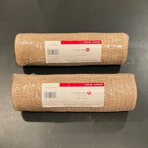 Michaels Celebrate It Christmas Mesh Roll 2 pack bundle crafting decor